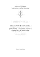 prikaz prve stranice dokumenta Prilog analizi proračuna savitljivih temeljnih nosača poprečno opterečenih