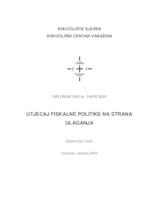 prikaz prve stranice dokumenta Utjecaj fiskalne politike na strana ulaganja