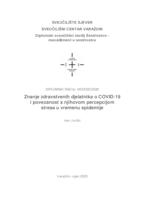 prikaz prve stranice dokumenta Znanje zdravstvenih djelatnika o COVID-19 i povezanost s njihovom percepcijom stresa u vremenu epidemije