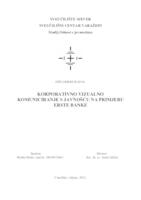 prikaz prve stranice dokumenta Korporativno vizualno komuniciranje s javnošću na primjeru Erste banke