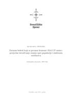 prikaz prve stranice dokumenta Zarazne bolesti koje se prenose hranom i HACCP sustav: presječno istraživanje znanja opće populacije i studenata sestrinstva