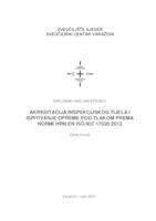 prikaz prve stranice dokumenta Akreditacija inspekcijskog tijela i ispitivanje opreme pod tlakom prema normi HRN EN ISO/IEC 17020:2012