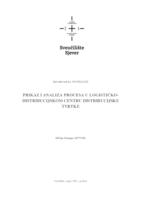 prikaz prve stranice dokumenta Prikaz i analiza procesa u logističko-distribucijskom centru distribucijske tvrtke