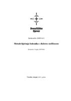 prikaz prve stranice dokumenta Metode liječenja bolesnika s diabetes mellitusom