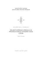 prikaz prve stranice dokumenta Idejno rješenje uređaja za proćišćavanje otpadnih voda Lopar