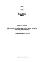 prikaz prve stranice dokumenta Zdravstvena njega bolesnika prije i poslije operacije radikalne prostatektomije