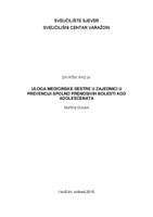 prikaz prve stranice dokumenta Uloga medicinske sestre u zajednici u prevenciji spolno prenosivih bolesti kod adolescenata