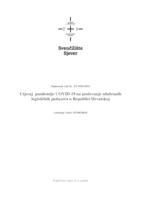 Utjecaj Pandemije COVID-19 Na Poslovanje Odabranih Logističkih Poduzeća ...