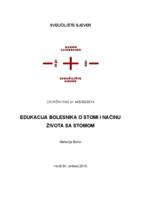 prikaz prve stranice dokumenta Edukacija bolesnika o stomi i načinu života sa stomom