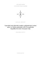 prikaz prve stranice dokumenta Usporedba broja liječenih ovisnika o psihoaktivnim tvarima prije i za vrijeme pandemije COVID-19 na području Republike Hrvatske i Europske Unije
