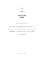 prikaz prve stranice dokumenta Nacionalni stereotipi u hrvatskoj javnosti-na primjeru odnosa lokalne zajednice prema turskiim radnicima u Križevcima 2021.-2022.