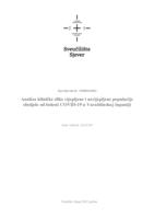 prikaz prve stranice dokumenta Analiza kliničke slike cijepljene i necjepljene populacije oboljele od bolesti COVID-19 u Varaždinskoj županiji
