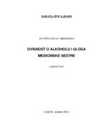 prikaz prve stranice dokumenta Ovisnost o alkoholu i uloga medicinske sestre