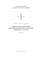 prikaz prve stranice dokumenta Sindrom sagorijevanja medicinskih sestara za vrijeme pandemije COVID-19