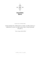 prikaz prve stranice dokumenta Strateško planiranje i utjecaj praćenja i vrednovanja na realizaciju strateških ciljeva