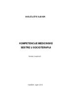 prikaz prve stranice dokumenta Kompetencije medicinske sestre u socioterapiji