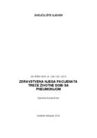 prikaz prve stranice dokumenta Zdravstvena njega pacijenata treće životne dobi s pneumonijom