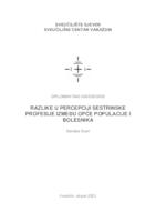 prikaz prve stranice dokumenta Razlike u percepciji sestrinske profesije između opće populacije i bolesnika