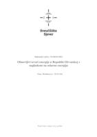 prikaz prve stranice dokumenta Obnovljivi izvori energije u Republici Hrvatskoj s naglaskom na solarnu energiju