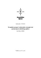 prikaz prve stranice dokumenta Terapijski postupci i edukacijske strategije kod poremećaja iz autističnog spektra