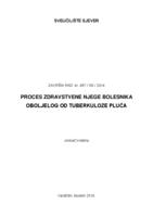 prikaz prve stranice dokumenta Proces zdravstvene njege bolesnika oboljelog od tuberkuloze pluća