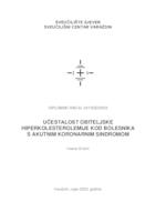 prikaz prve stranice dokumenta Učestalost porodične hiperkolesterolemije kod bolesnika s Akutnim koronarnim sindromom