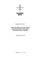 prikaz prve stranice dokumenta Proces zdravstvene njege kod bolesnice oboljele od karcinoma jajnika