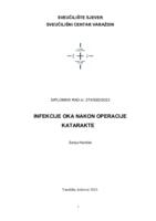 prikaz prve stranice dokumenta Infekcije oka nakon operacije katarakte