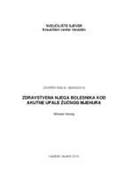 prikaz prve stranice dokumenta Zdravstvena njega bolesnika kod akutne upale žučnog mjehura