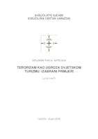 prikaz prve stranice dokumenta Terorizam kao ugroza svjetskom turizmu - izabrani primjeri