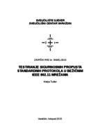 prikaz prve stranice dokumenta Testiranje sigurnosnih propusta standardnih protokola u bežičnim IEEE 802.11 mrežama