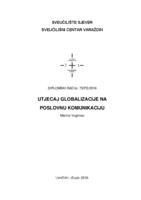 prikaz prve stranice dokumenta Utjecaj globalizacije na poslovnu komunikaciju