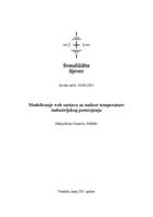 prikaz prve stranice dokumenta Modeliranje web sustava za nadzor temperature industrijskog postrojenja