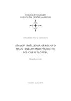 prikaz prve stranice dokumenta Stavovi i mišljenja građana o radu i djelovanju prometne policije u Zagrebu