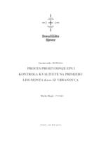 prikaz prve stranice dokumenta Proces proizvodnje Eps i kontrola kvalitete na primjeru LIM-MONT-a d.o.o. iz Vrbanovca