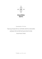 prikaz prve stranice dokumenta Utjecaj preoperativne sestrinske skrbi na intenzitet postoperativne boli kod operacije hernije