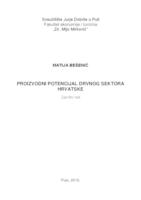 prikaz prve stranice dokumenta Proizvodni potencijal drvnog sektora Hrvatske