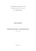 prikaz prve stranice dokumenta Seksualni apeli u oglašavanju