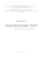 prikaz prve stranice dokumenta Trilogija Maria Schiavata "Crlenica i gromače" , "Nasljeđe pamćenja" i "Povratak" / La trilogia Istriana di Mario Schiavato: "Terra rossa e masiere", "L' eredita della memoria" e "Il ritorno"