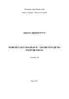 prikaz prve stranice dokumenta Poremećaji u ponašanju od prevencije do posttretmana