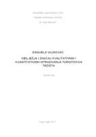 prikaz prve stranice dokumenta Obilježja i značaj kvalitativnih i kvantitativnih turističkih istraživanja