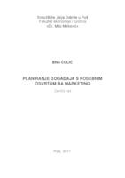 prikaz prve stranice dokumenta Planiranje događaja sa posebnim osvrtom na marketing