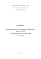 prikaz prve stranice dokumenta Analiza korištenja instrumenata pretpristupne pomoći (IPA) u zemljama jugoistočne Europe