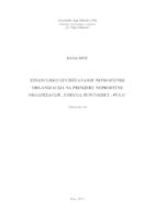 prikaz prve stranice dokumenta Financijsko izvještavanje neprofitnih organizacija na primjeru neprofitne organizacije "Udruga Suncokret - Pula"