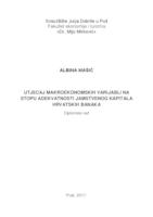 prikaz prve stranice dokumenta Utjecaj makroekonomskih varijabli na stopu adekvatnosti jamstvenog kapitala hrvatskih banaka