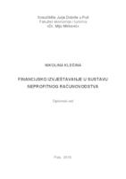 prikaz prve stranice dokumenta Financijsko izvještavanje u sustavu neprofitnog računovodstva