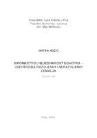 prikaz prve stranice dokumenta Siromaštvo i nejednakost dohotka - Usporedba razvijenih i nerazvijenih zemalja