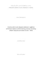 prikaz prve stranice dokumenta Analiza aktivnosti ukupne esteraze i ugljične anhidraze tijekom embrionalnog razvoja morskog zekana Aplysia punctata
