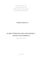 prikaz prve stranice dokumenta Le abilitá personali nell´educazione: il Centro studi Podresca