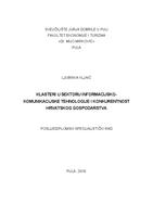 prikaz prve stranice dokumenta Klasteri u sektoru informacijsko-komunikacijske tehnologije i konkurentnost hrvatskog gospodarstva